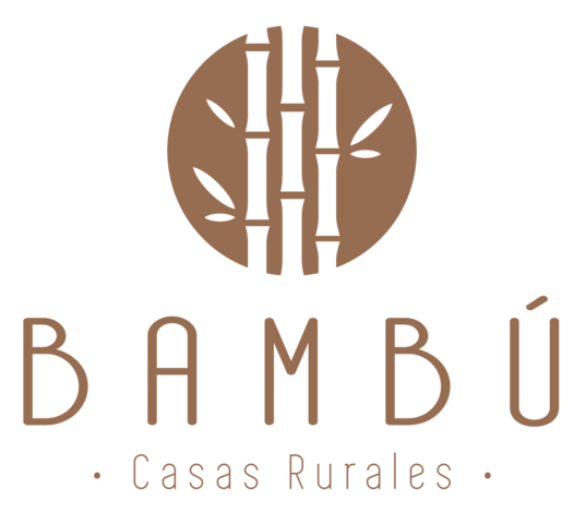 Logo bambu casas rurales blanco